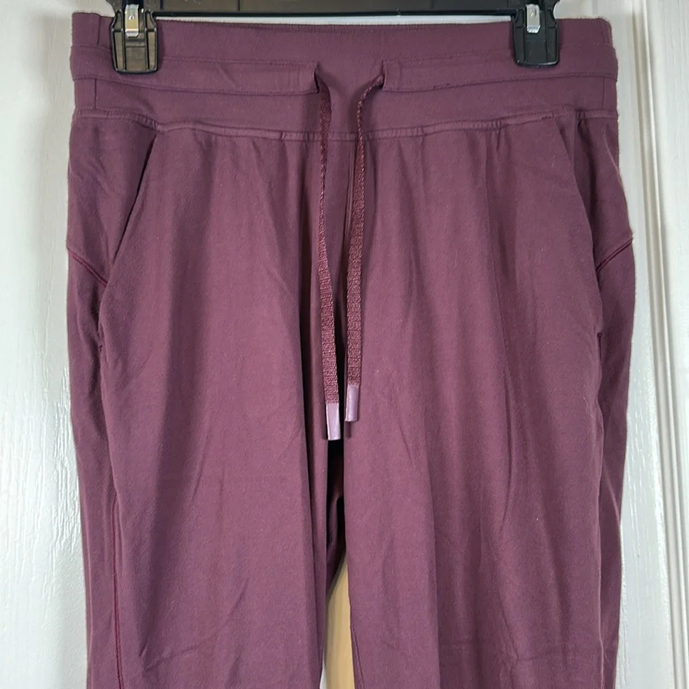 Lululemon Ready to Rulu High-Rise Joggers Athletic Cassis Red Size 6 EUC #2728 - Picture 3 of 9